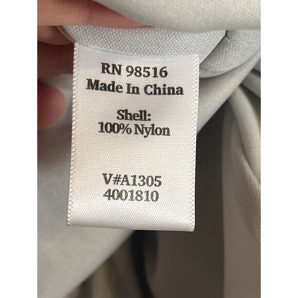 Coldwater Creek Tank Dress 10 Gray Ruched Empire Waist Fit Flare Work Wear Chic - Picture 9 of 12